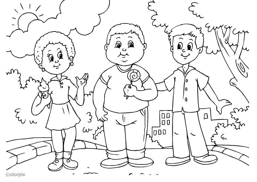 Disegno da colorare grasso