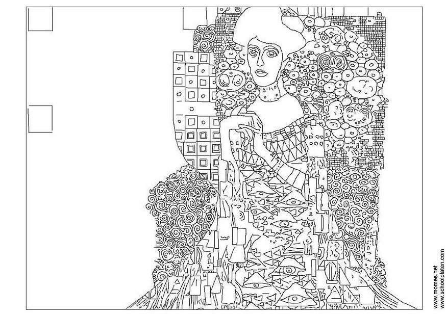 Disegno da colorare gustav klimt