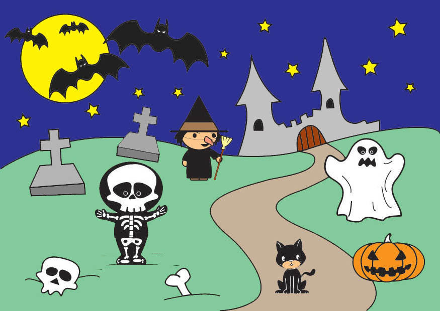 Disegno da colorare halloween
