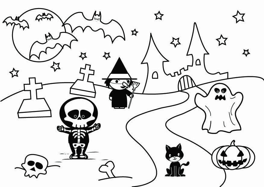 Disegno da colorare halloween