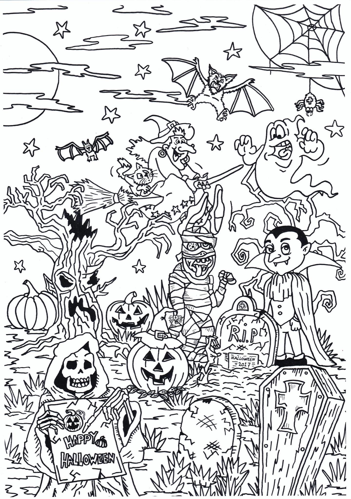 Disegno da colorare halloween
