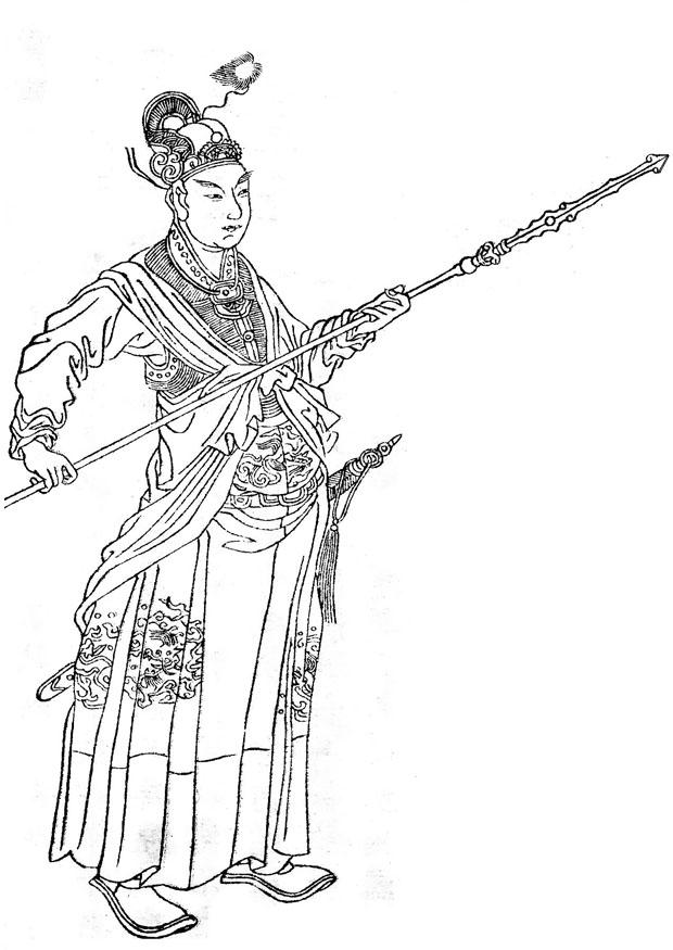 Disegno da colorare han xin