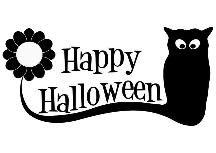 Disegno da colorare happy halloween