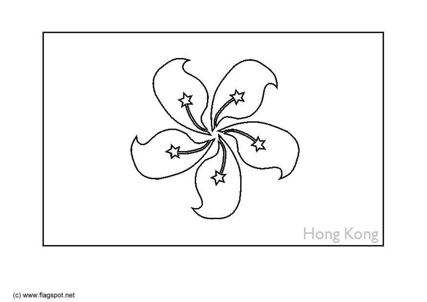 Disegno da colorare hong kong