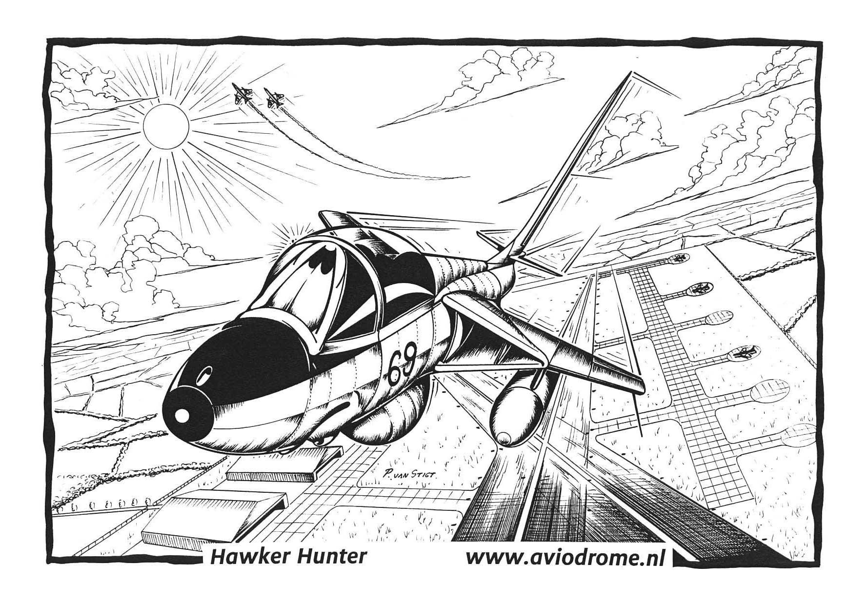 Disegno da colorare hunter