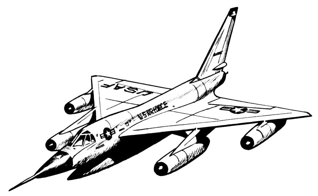Disegno da colorare hustler - aeroplano