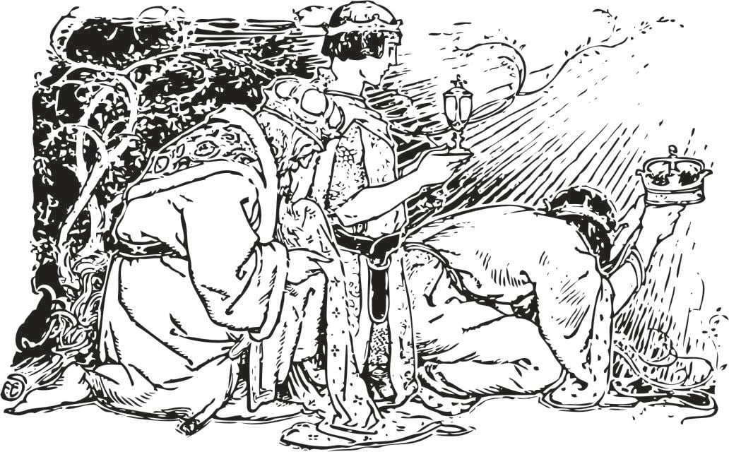 Disegno da colorare i tre maghi