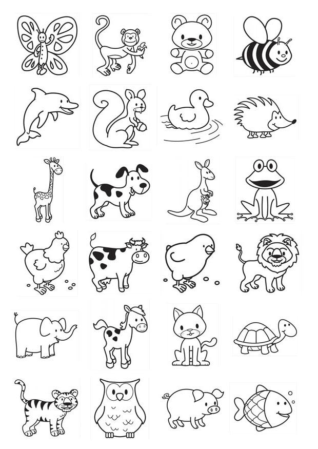 Disegno da colorare icone per i piA¹ piccoli