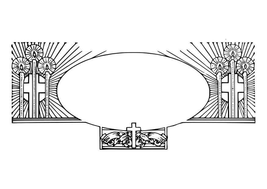 Disegno da colorare immagine religiosa