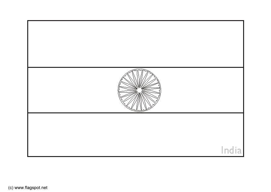 Disegno da colorare india