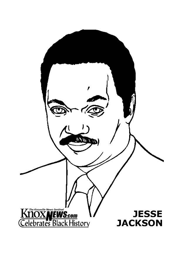 Disegno da colorare jesse jackson