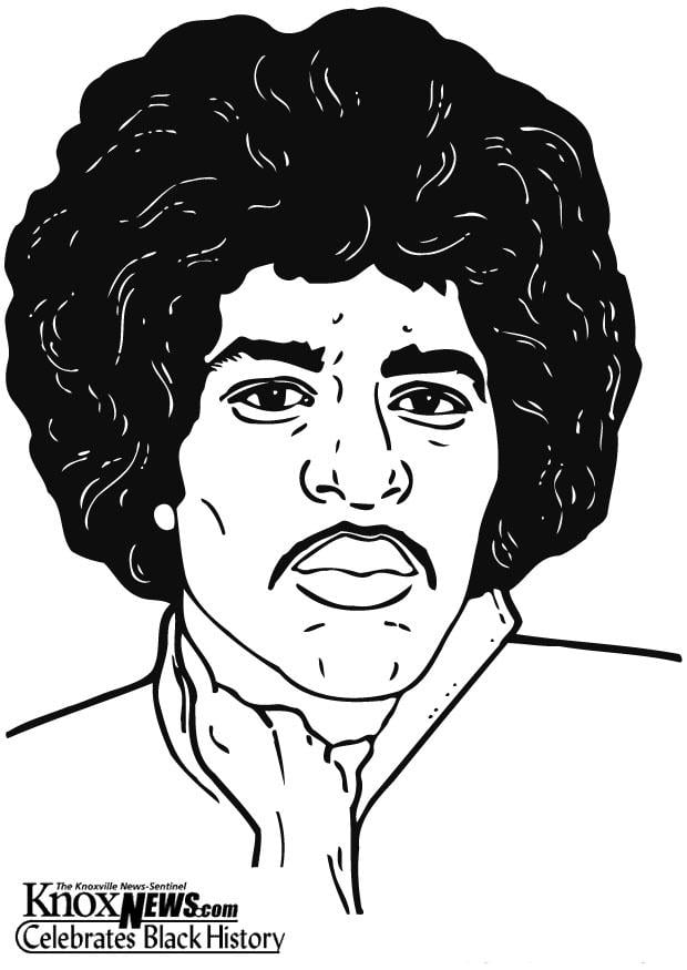 Disegno da colorare jimi hendrix