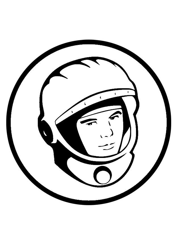 Disegno da colorare joeri gagarin