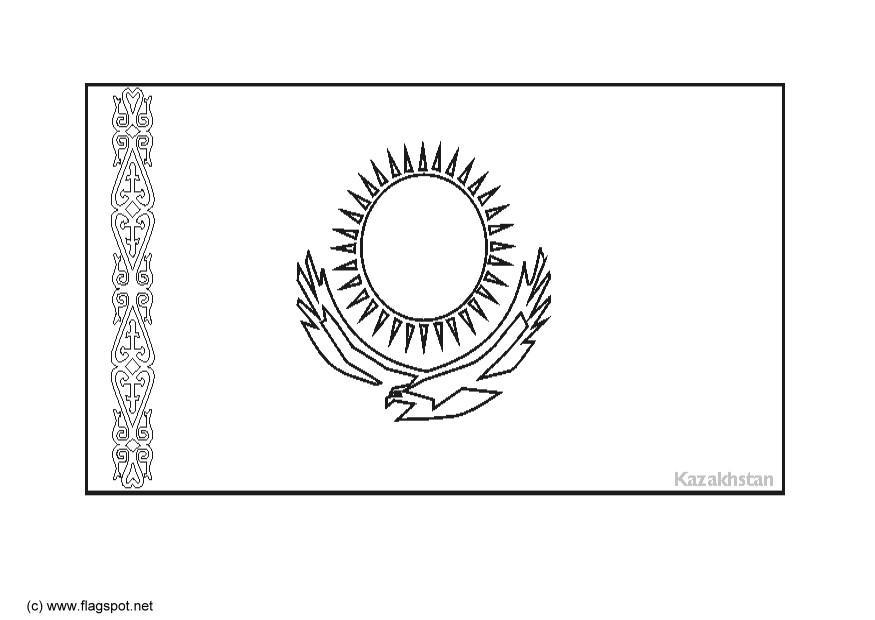 Disegno da colorare kazakistan