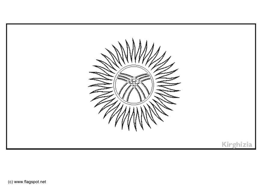 Disegno da colorare kirghizistan