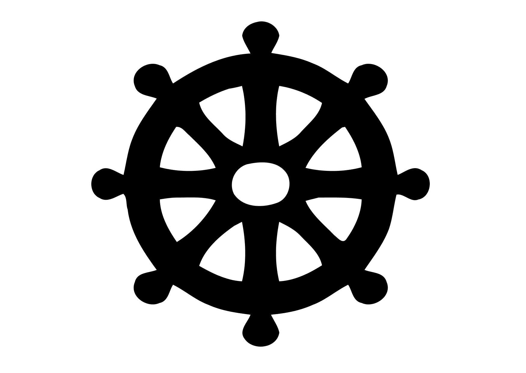 Disegno da colorare la ruota della vita