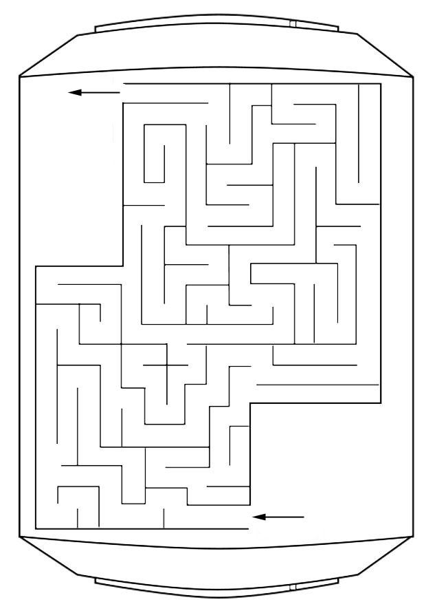 Disegno da colorare labirinto