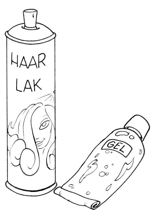 Disegno da colorare lacca e gel