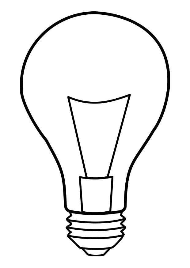 Disegno da colorare lampada