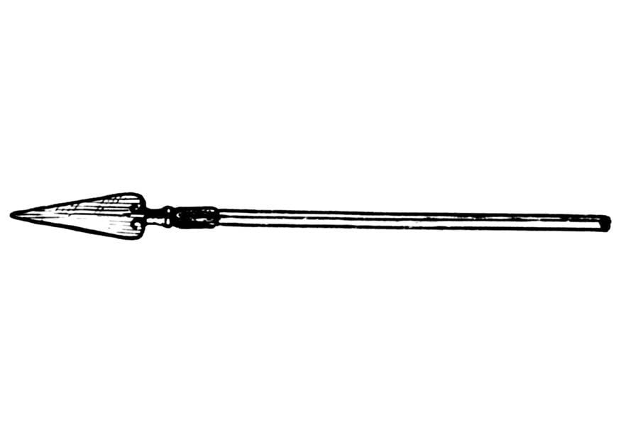 Disegno da colorare lancia