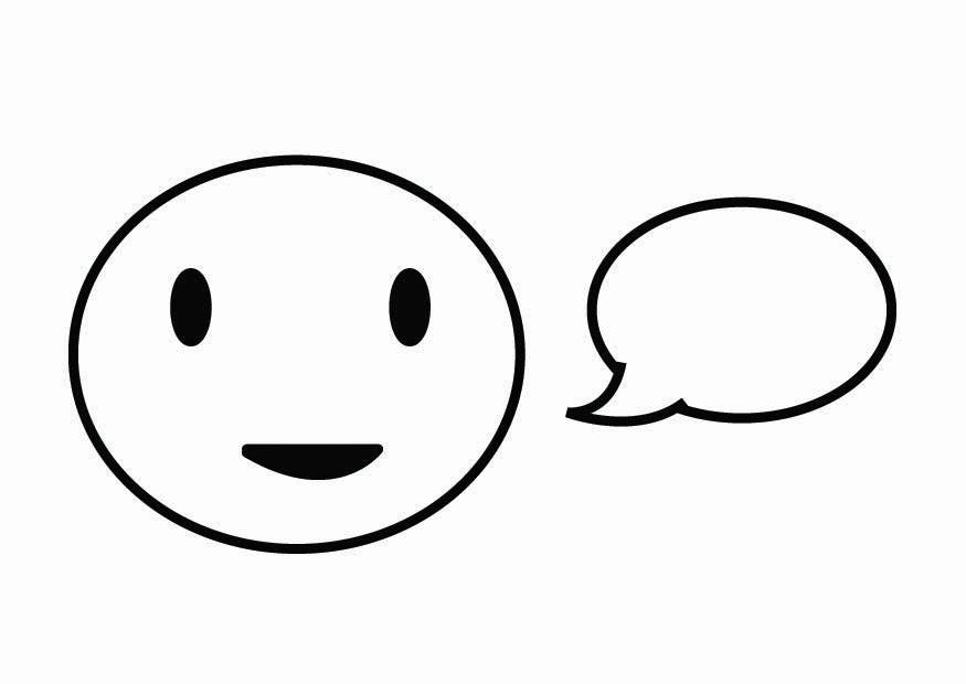 Disegno da colorare langolo della discussione
