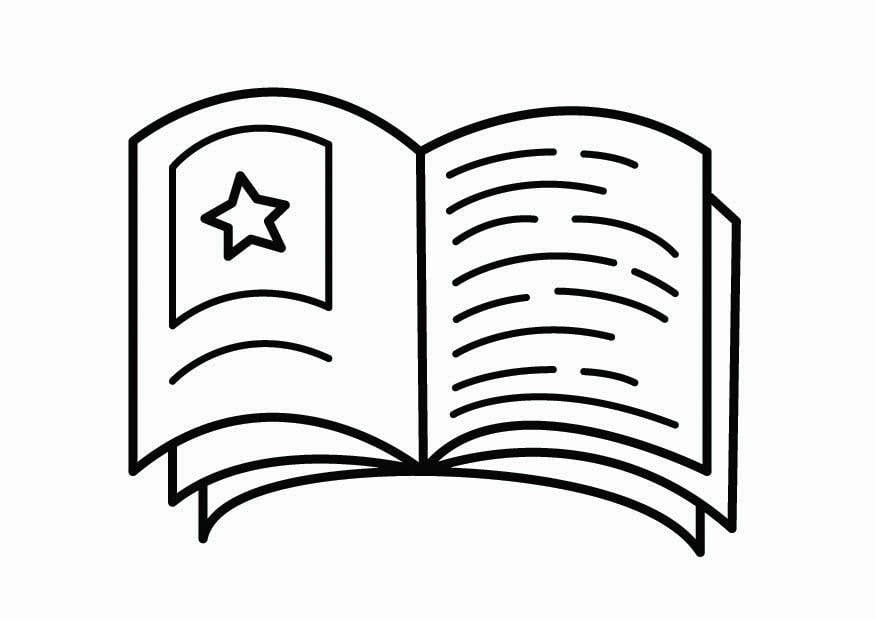 Disegno da colorare langolo della lettura