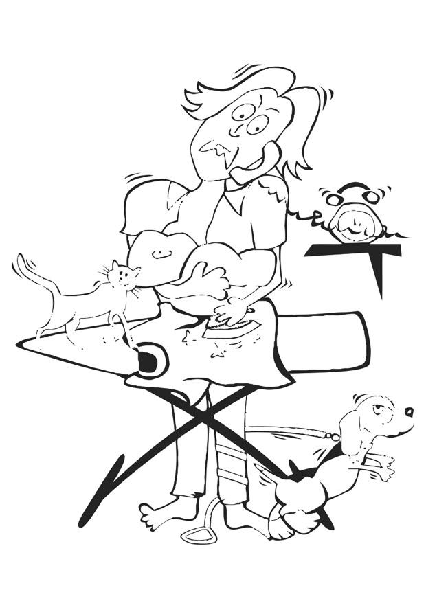 Disegno da colorare madre