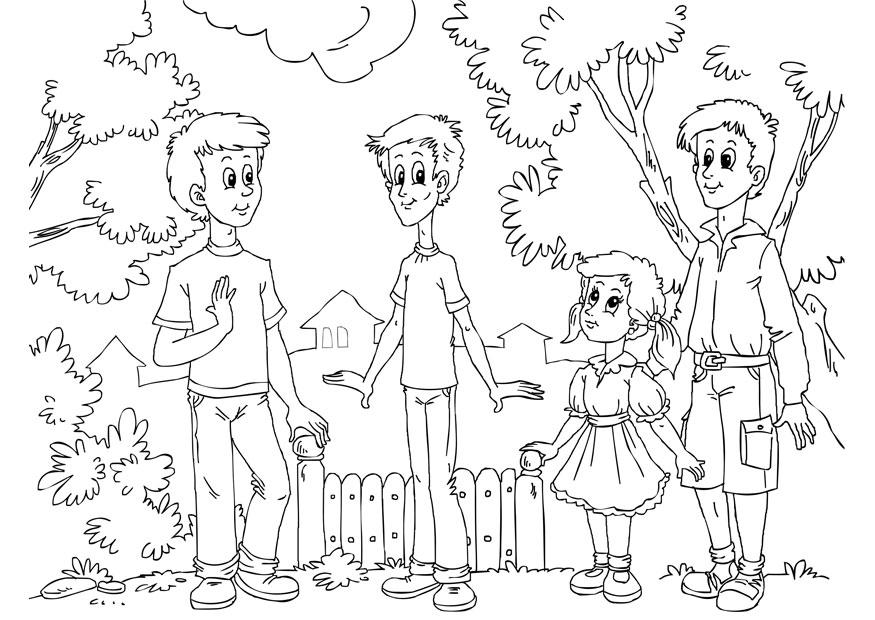 Disegno da colorare magro