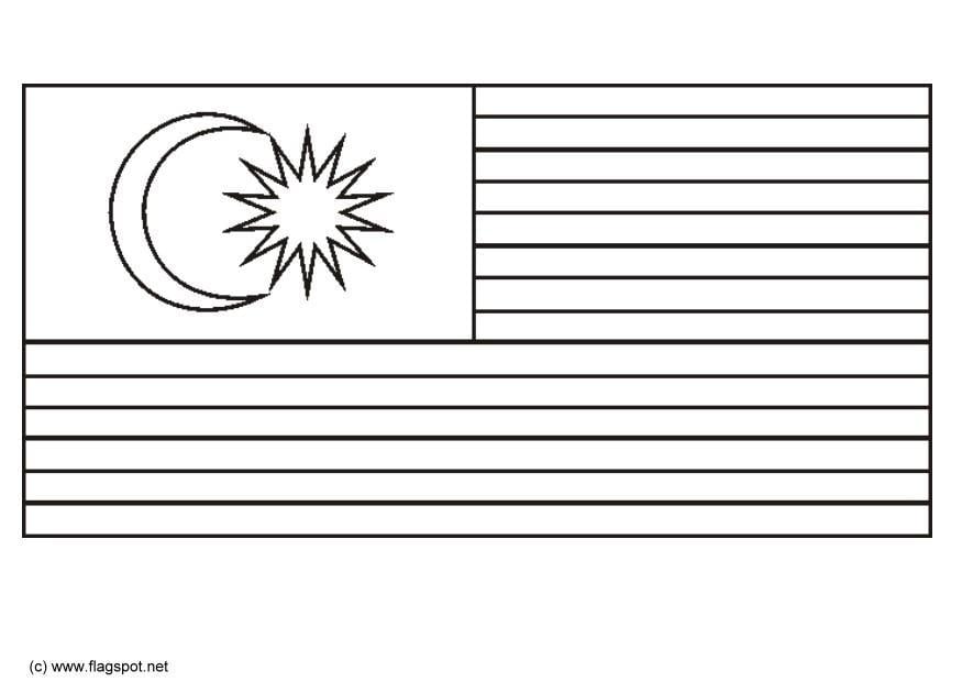 Disegno da colorare malaysia