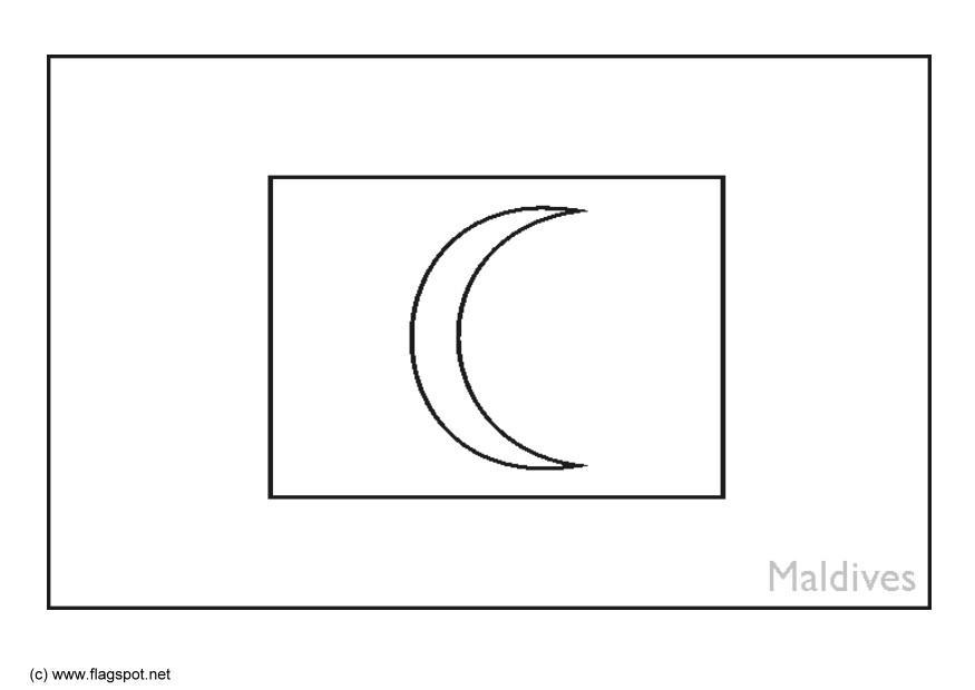 Disegno da colorare maldive