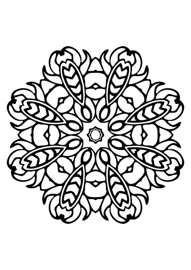 Disegno da colorare mandala
