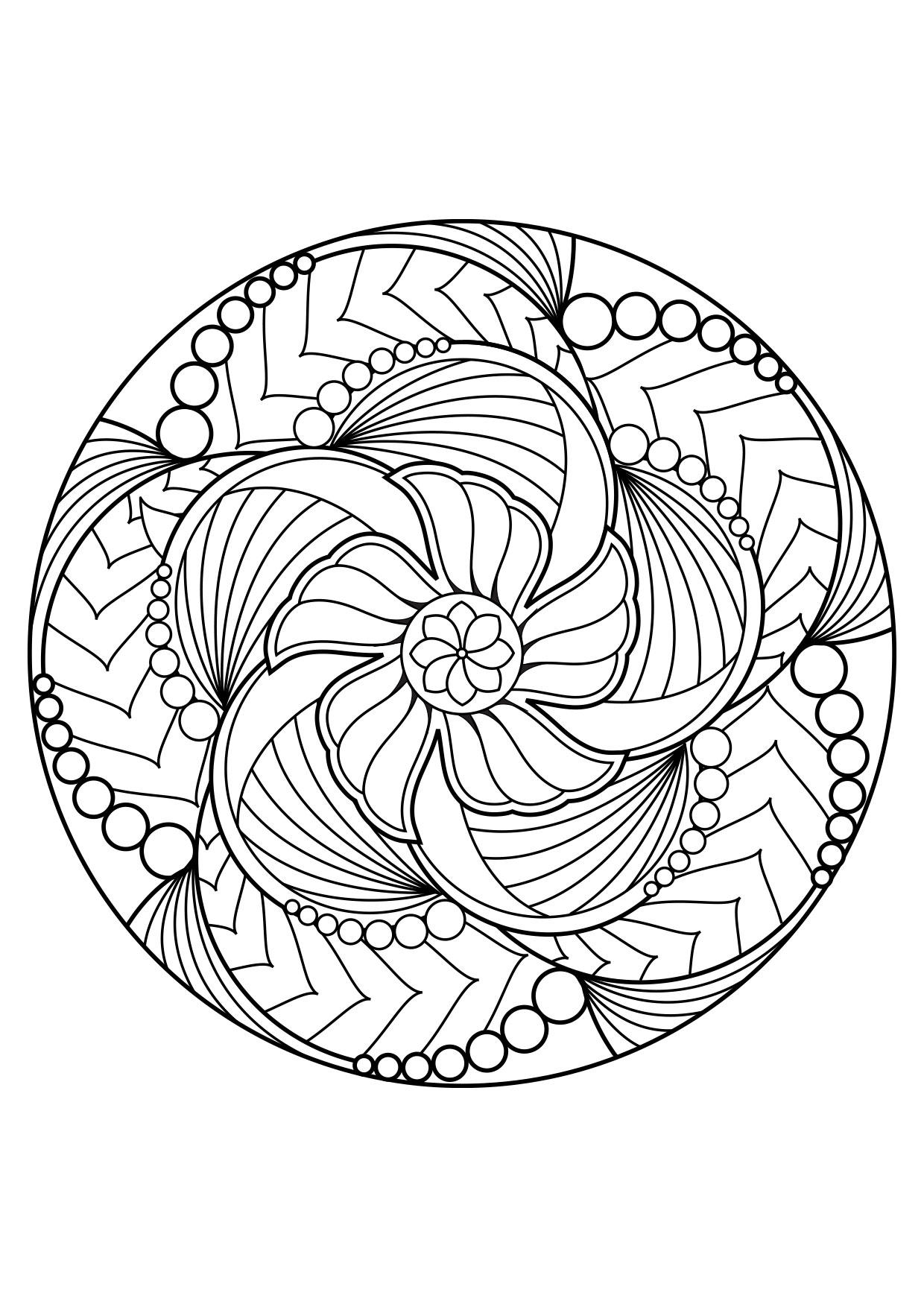 Disegno da colorare mandala
