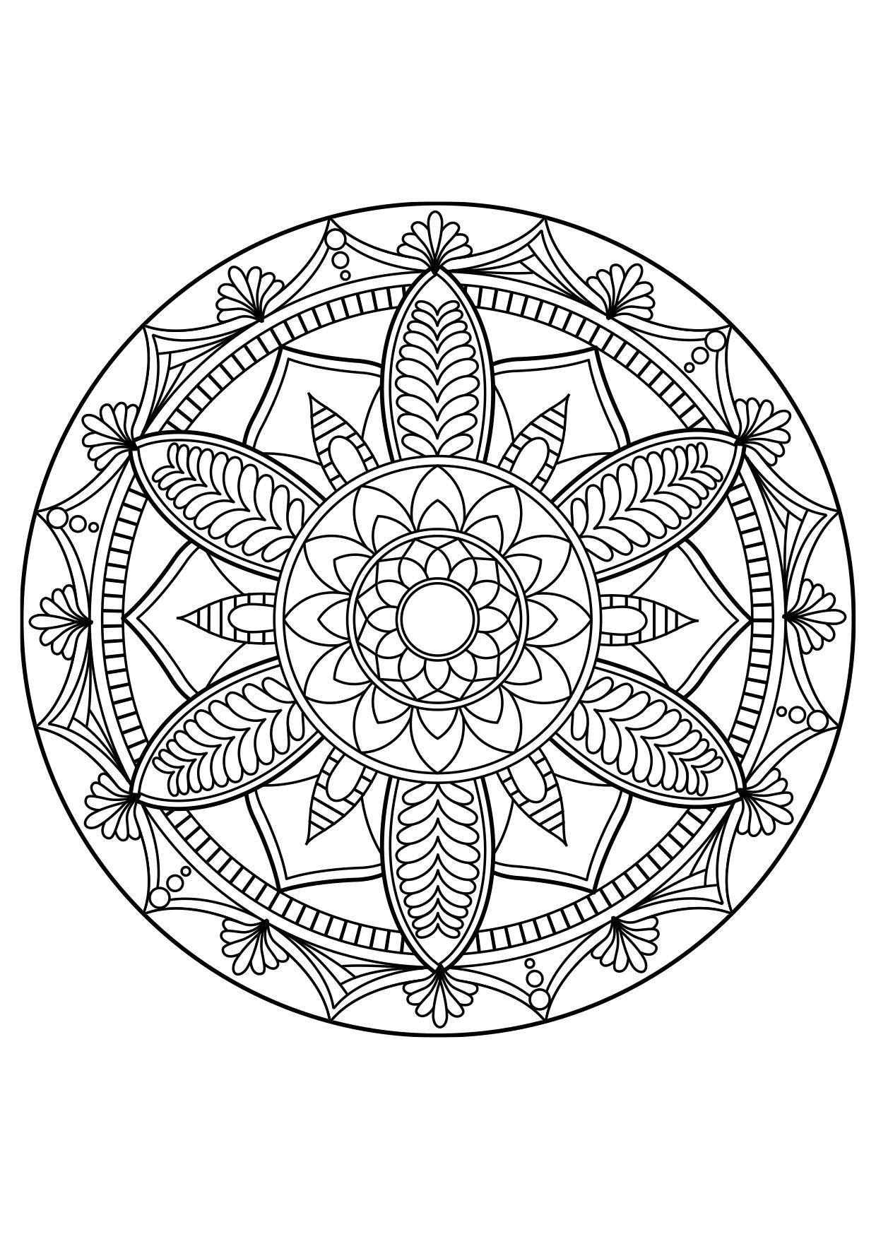 Disegno da colorare mandala