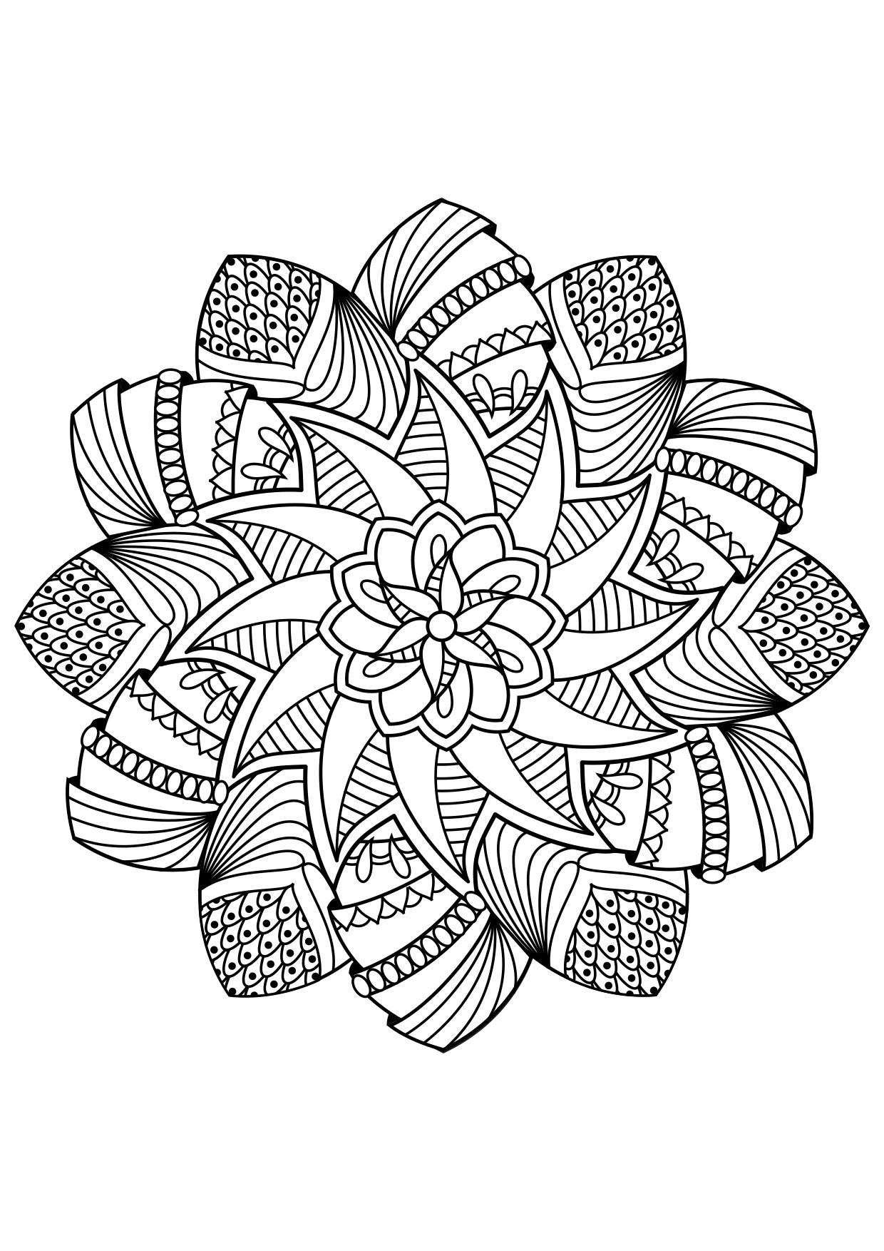 Disegno da colorare mandala