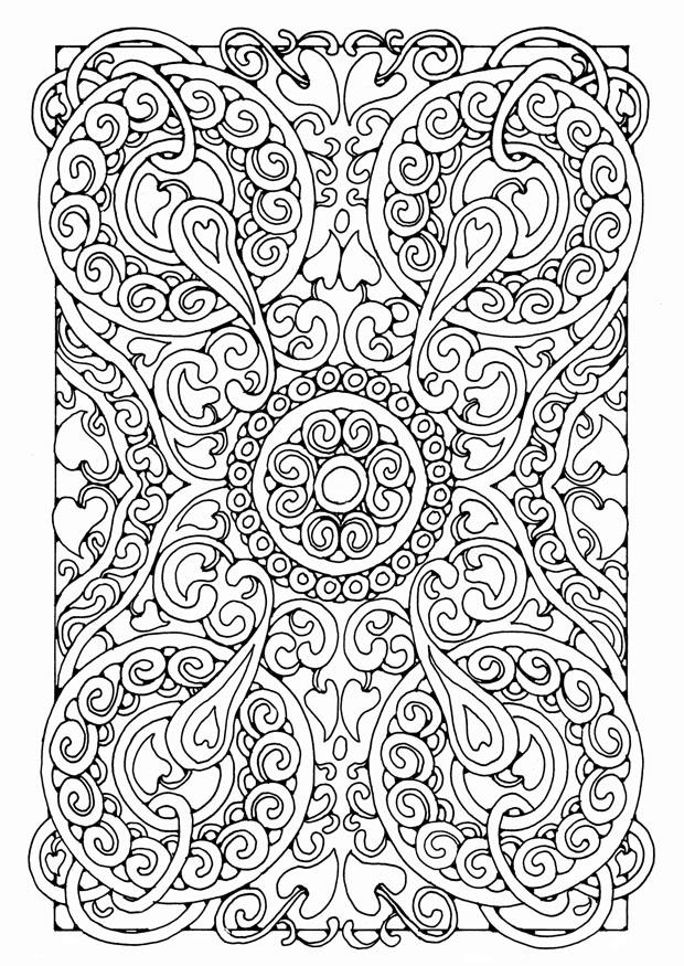 Disegno da colorare mandala a05