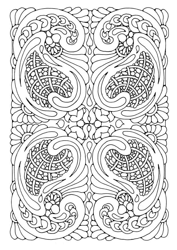 Disegno da colorare mandala a07