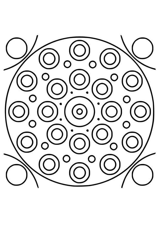 Disegno da colorare mandala10