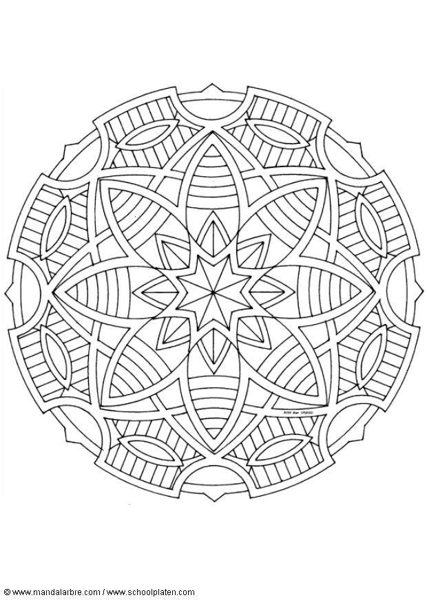 Disegno da colorare mandala1602f