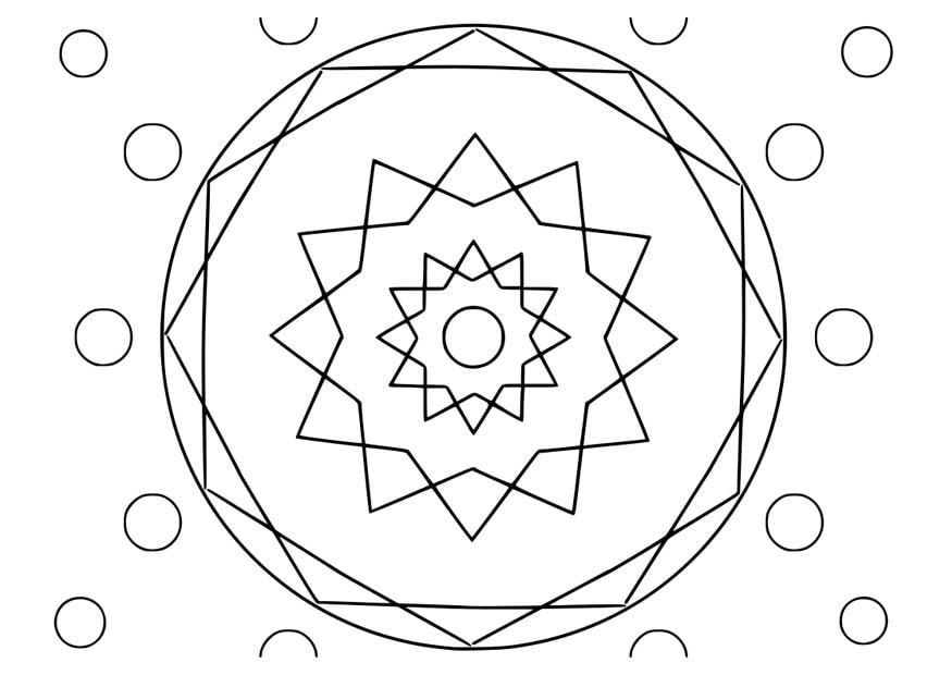 Disegno da colorare mandala22