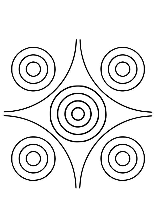 Disegno da colorare mandala4