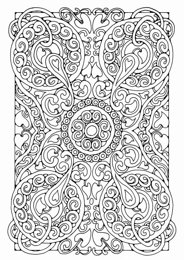 Disegno da colorare mandala5a