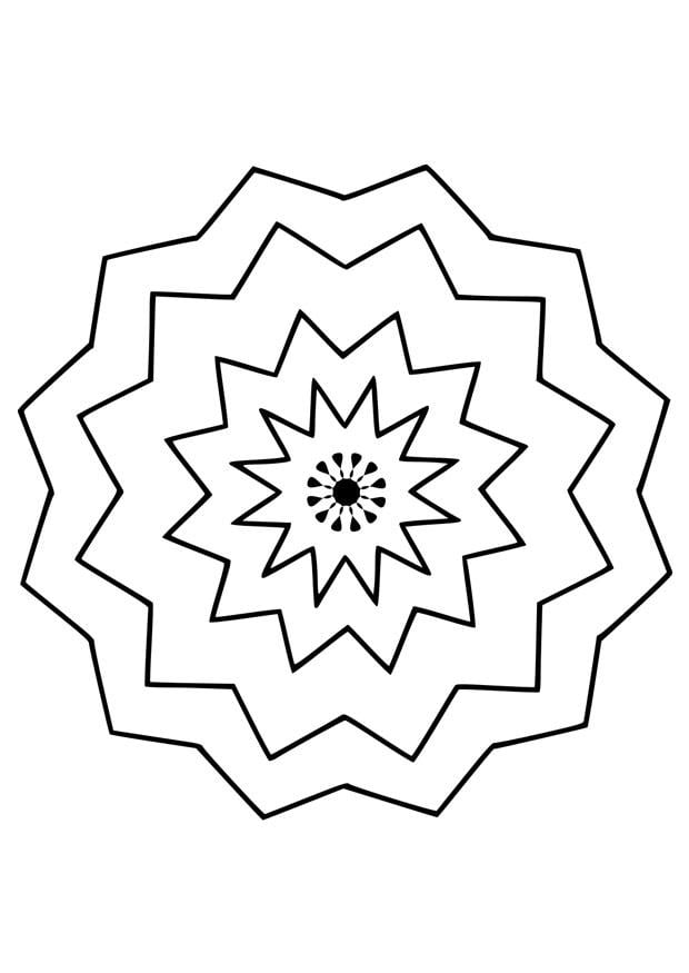 Disegno da colorare mandala9