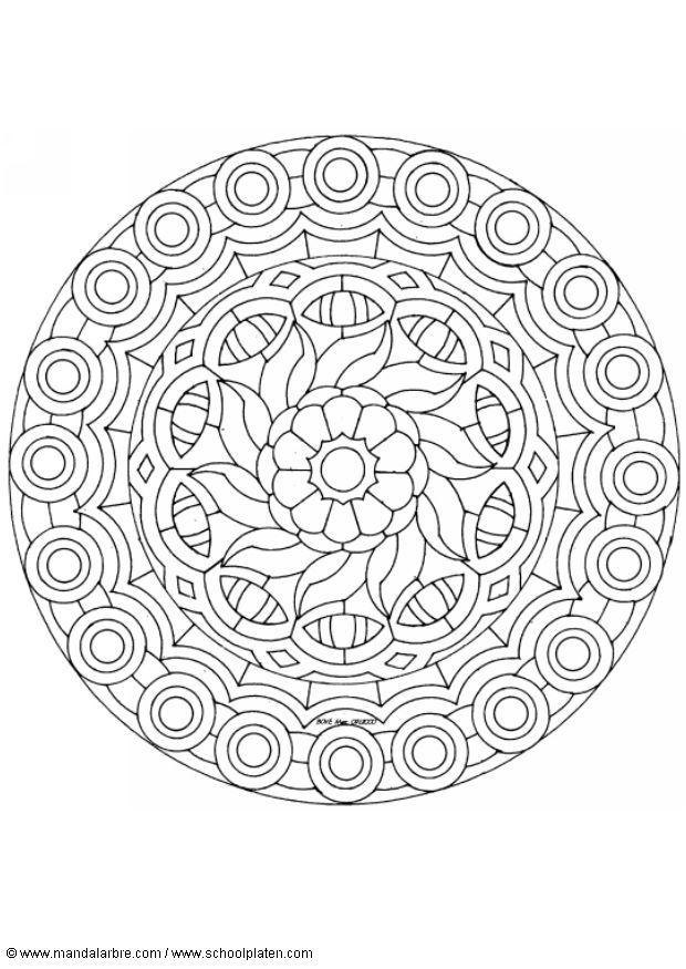 Disegno da colorare mandalaa2