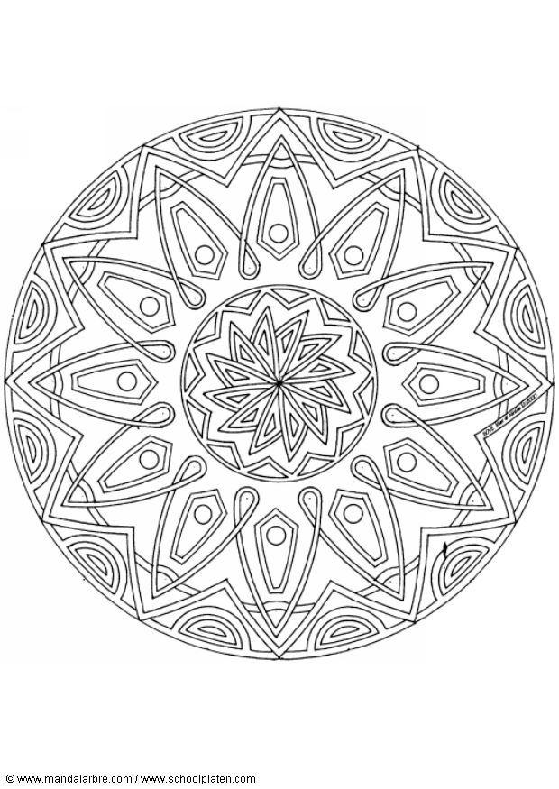 Disegno da colorare mandalac4