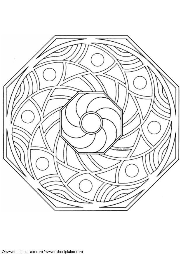 Disegno da colorare mandalac6