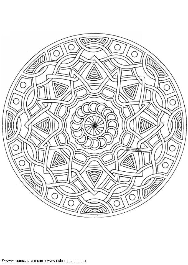 Disegno da colorare mandalad6