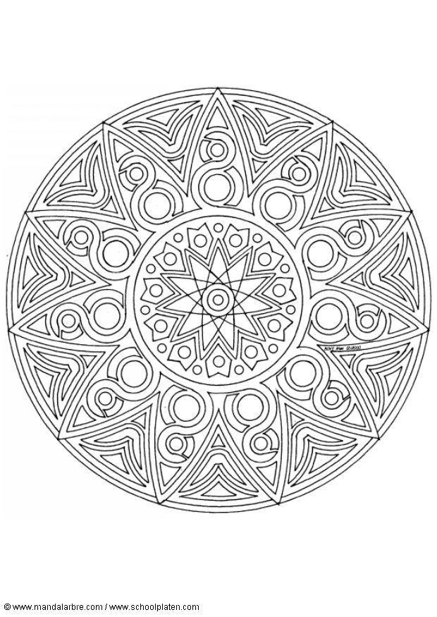 Disegno da colorare mandalaf1
