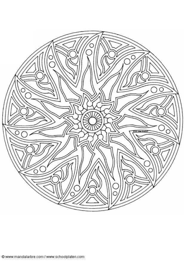 Disegno da colorare mandalaf2