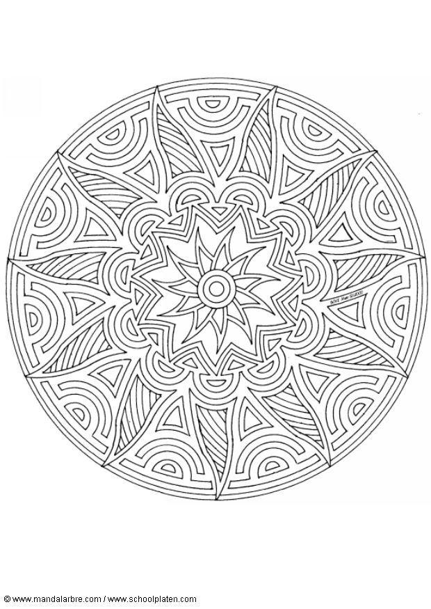 Disegno da colorare mandalaf3