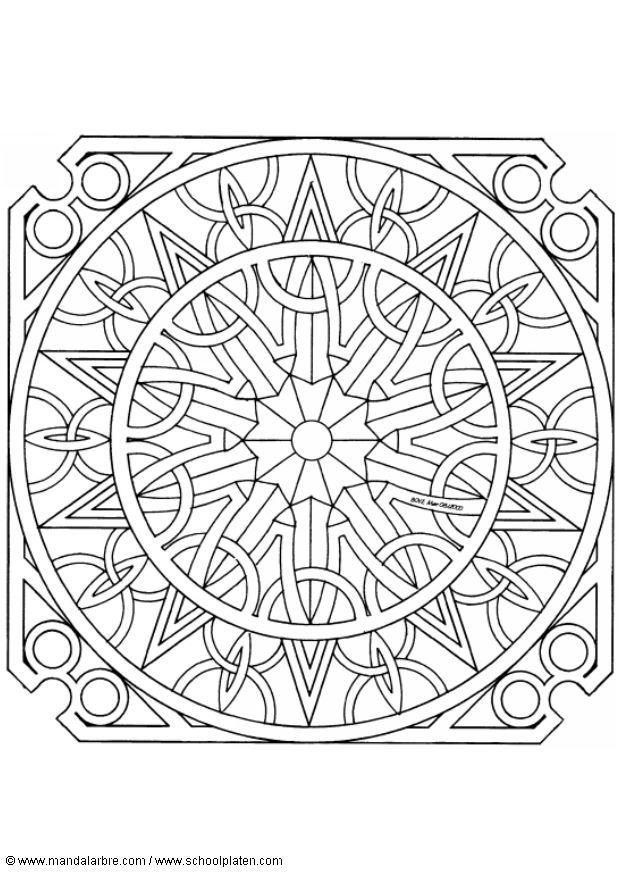Disegno da colorare mandalaq1